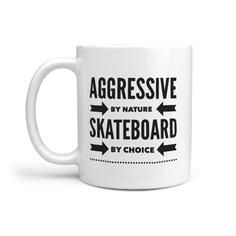 Aggressive by Nature Skateboard by Choice Mug