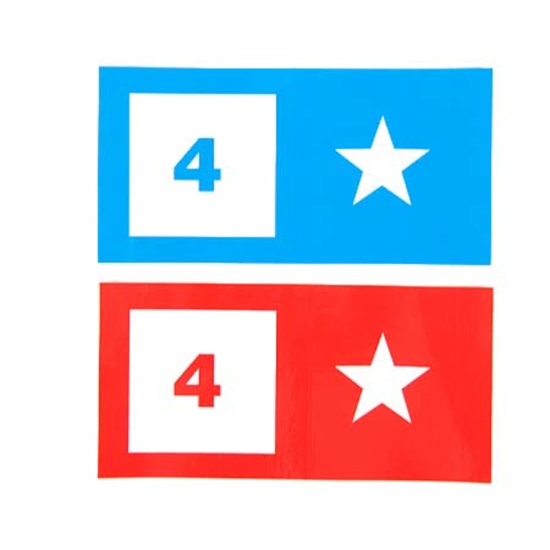 Fourstar Large Bar Sticker Assorted Small