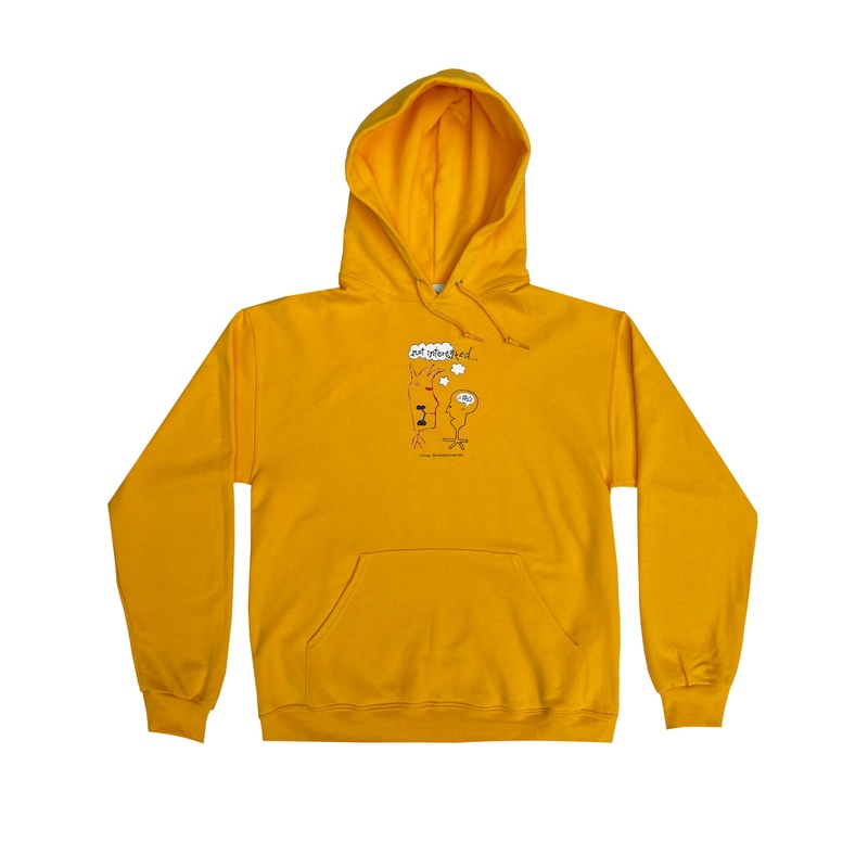 Frog Not Interested Hoody Gold S