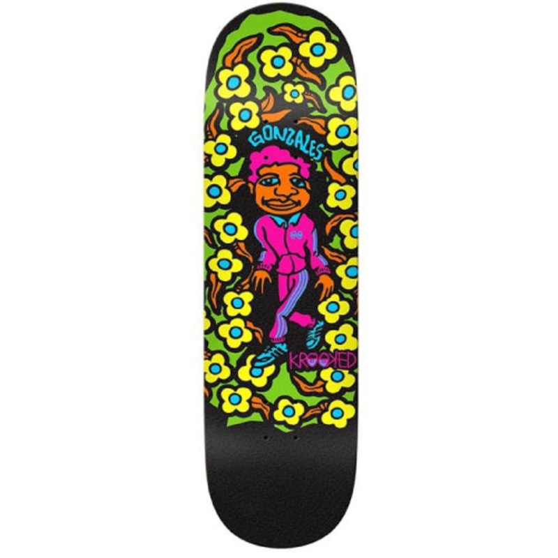 Krooked Mark Gonzales Sweatpant Blacklight Skateboard Deck 8.5″ 8.5″