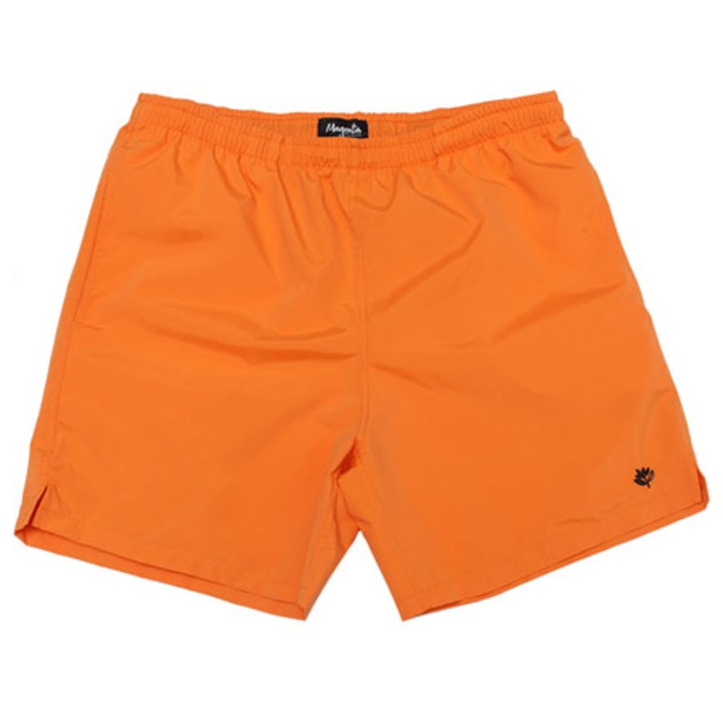 Magenta Plant Nylon Shorts Orange Extra Extra Large