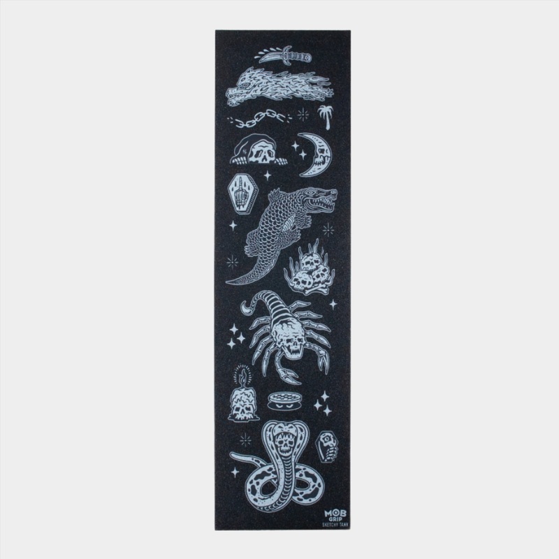 Mob 33 x 9″ Trippy Tanks Scorpion Griptape Sheet – Black