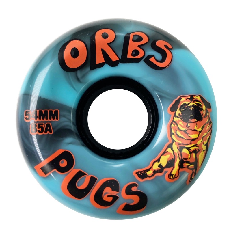 Orbs – 54mm – Pugs 85A Soft Wheels – Blue / Blue