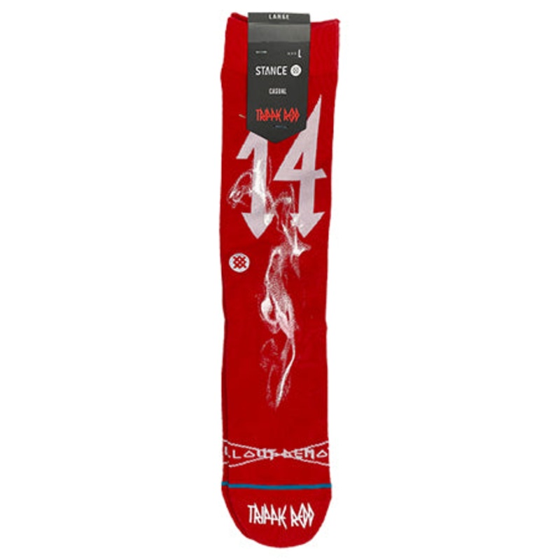 Stance Trippie Socks Red Large