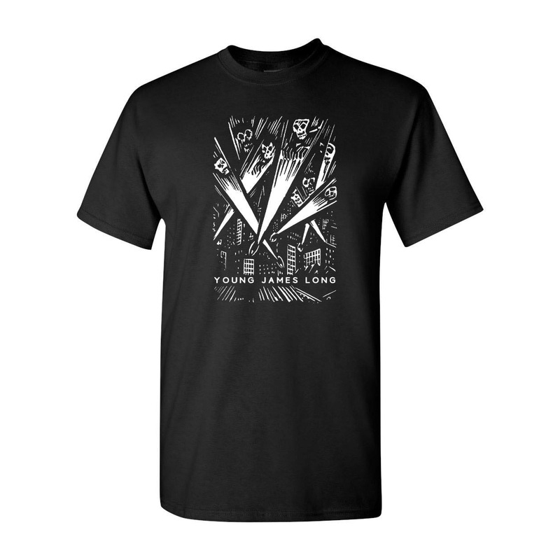 Young James Long “City Skulls” T-Shirt Small
