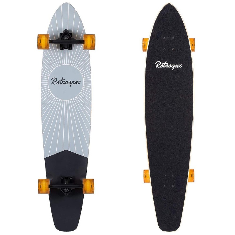 Zed Pewter Pointe 44″ Top Mount Bamboo Kicktail Longboard