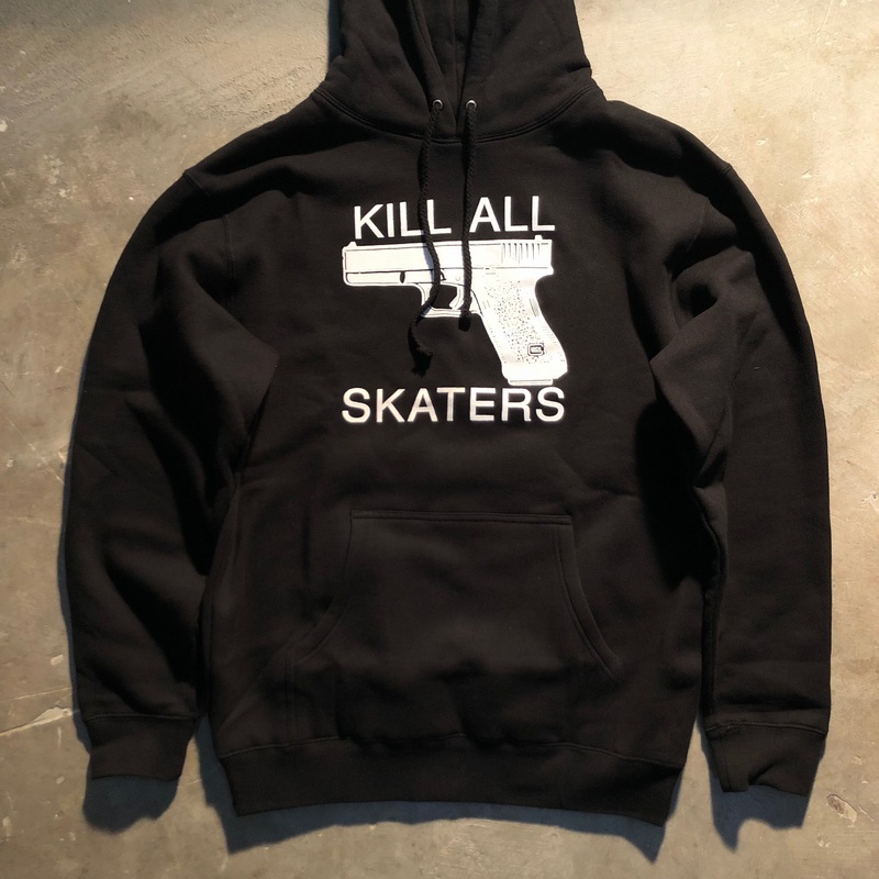 Jenkem – Kill All Skaters Hoodie – Black Medium