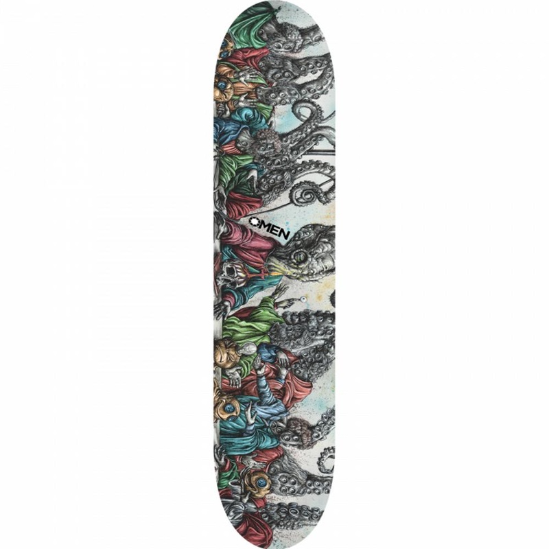 Omen Last Supper Street 8.0″ Longboard Skateboard Deck Deck