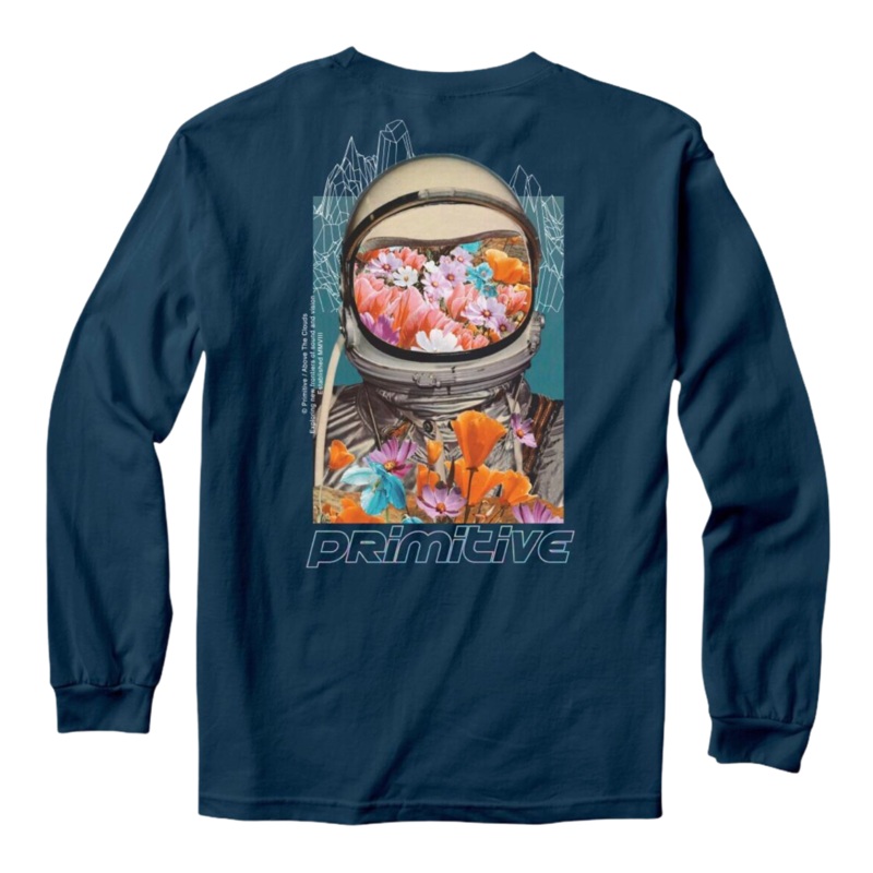 Primitive Contact Long Sleeve T Shirt Harbour Blue S