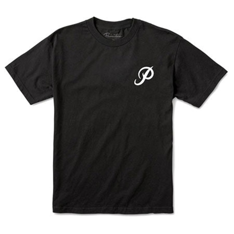 Primitive Skateboarding Classic P Core T Shirt Black Large