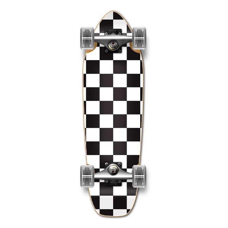 Punked Mini Cruiser Complete – Checker White Complete