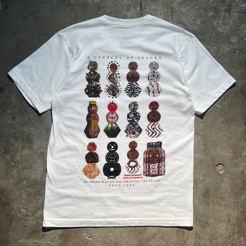 Quartersnacks – Anniversary Tee – White Medium