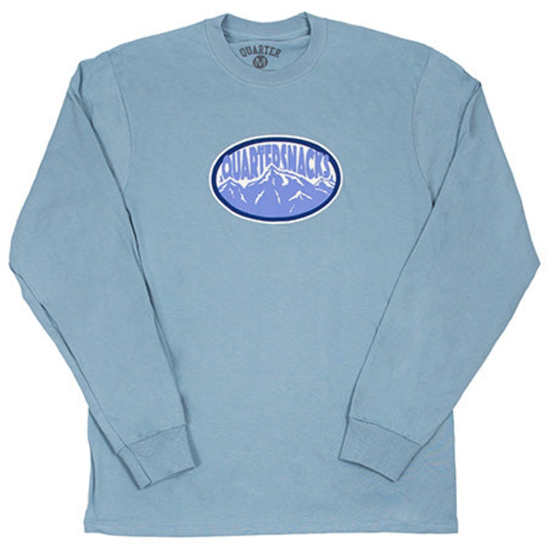 Quartersnacks Mountain Long Sleeve T Shirt Harbor Blue Medium