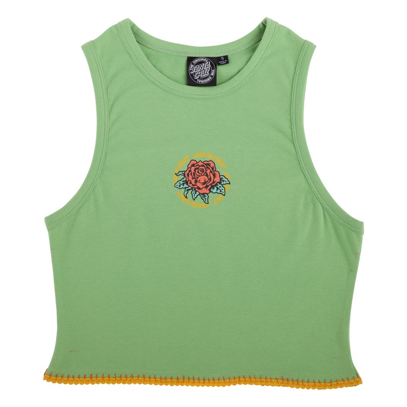 Ringed Arrangement Womens Santa Cruz Tank Top Fern XS