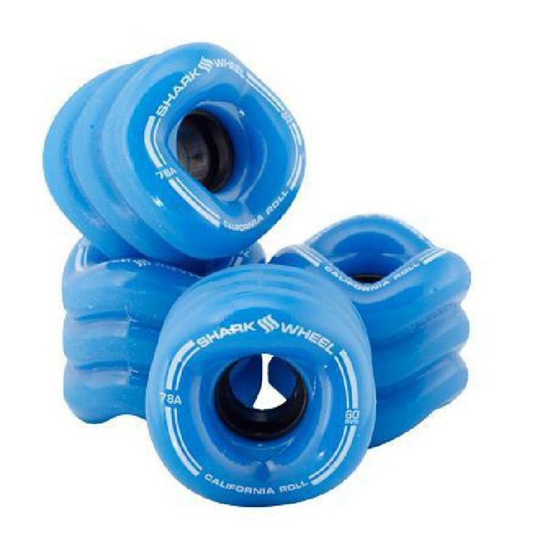 Shark Wheels Skateboard Blue California Roll 60mm 78a