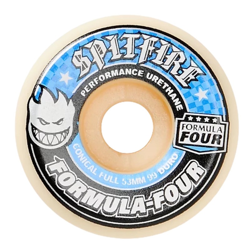 SPITFIRE WHEELS FORMULA FOUR CONICAL FULL 99D 53MM 53mm White