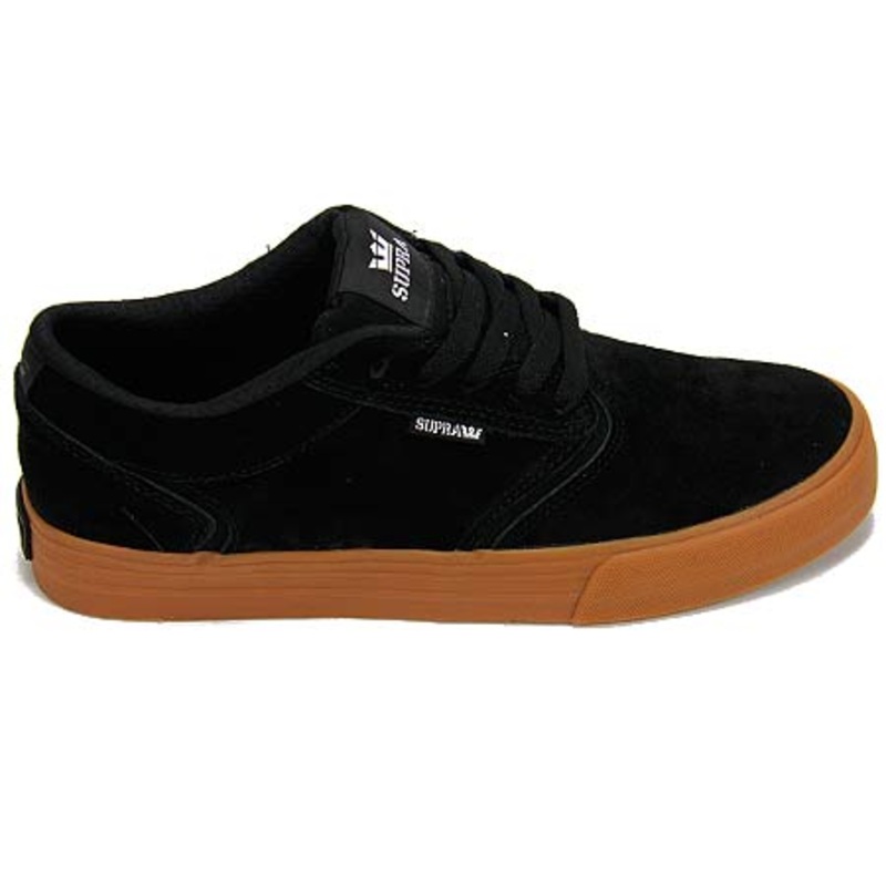 Supra Lizard King Shredder Shoes Black/ Gum 5.5