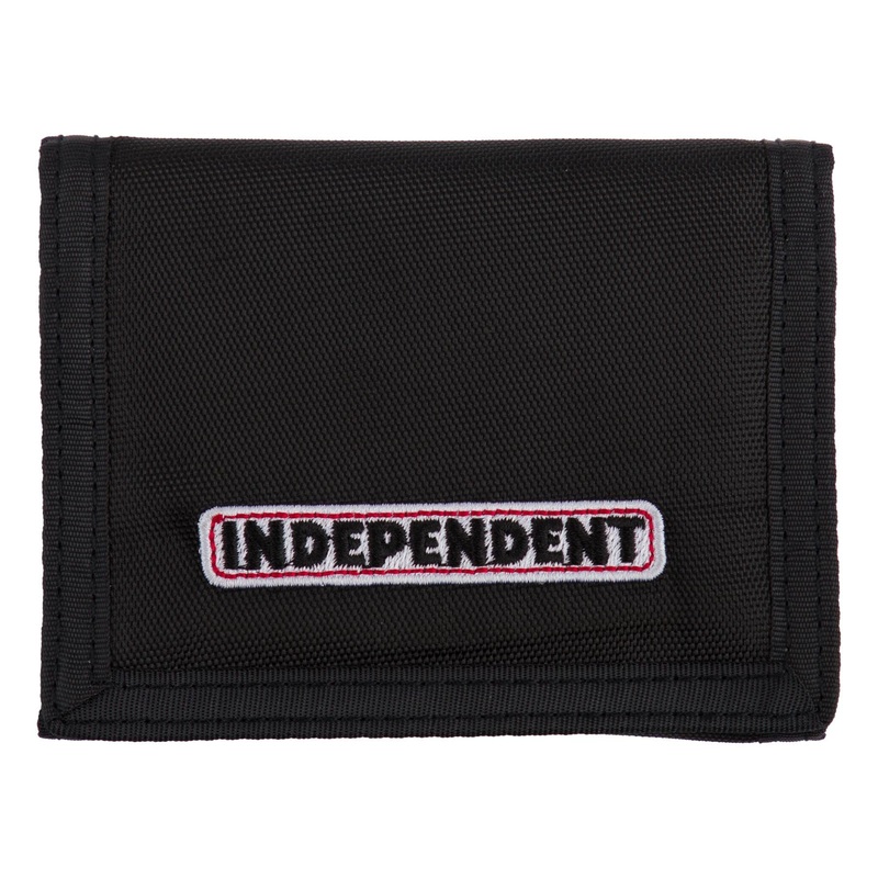 Velcro Bar Logo Independent Wallet Black OS