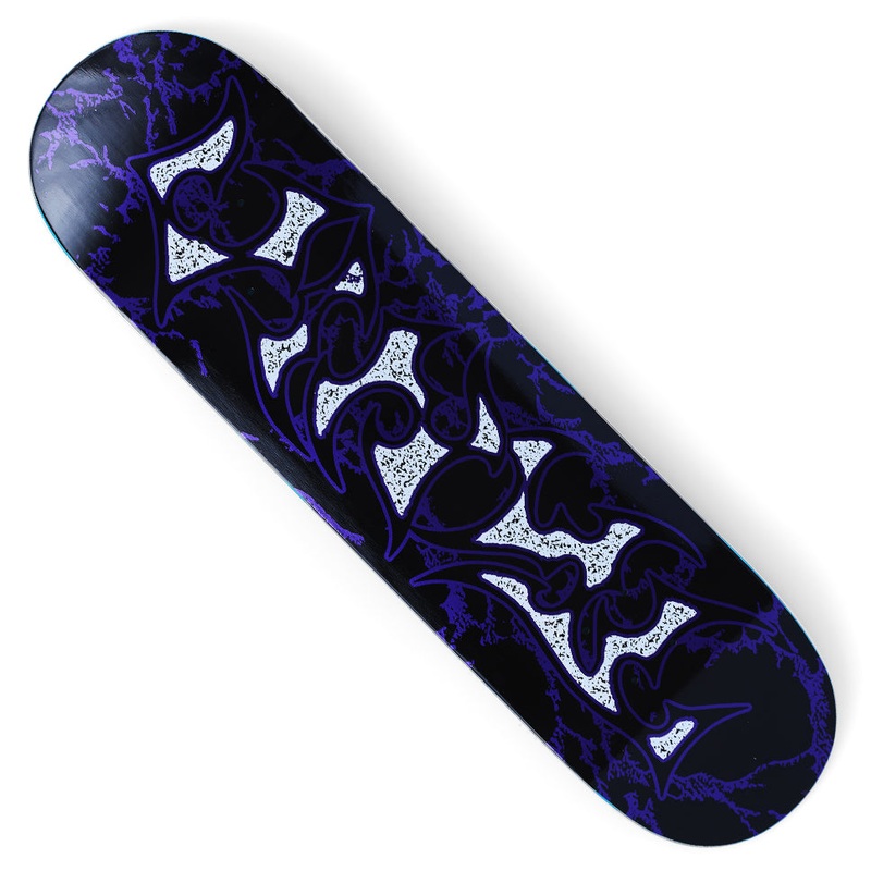 Vinyl Metallic Tribal Deck Black/ Purple 8.25 x 31.8 WB:14.25
