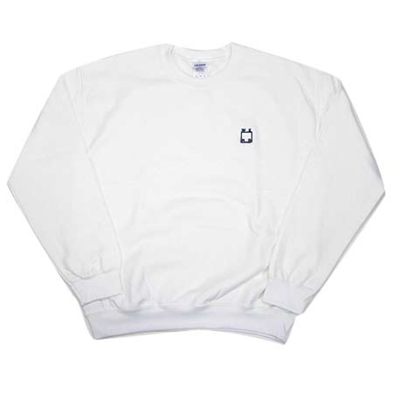 WKND Skateboards Logo Crew-Neck Sweater White Extra Large