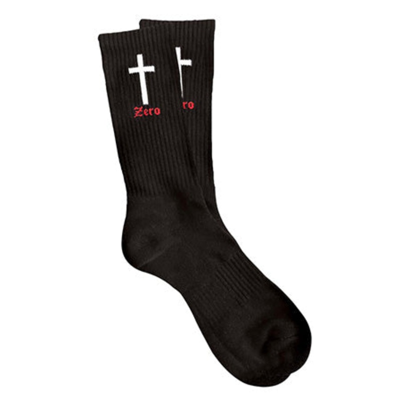 Zero Cross Crew Socks Black One size fits all