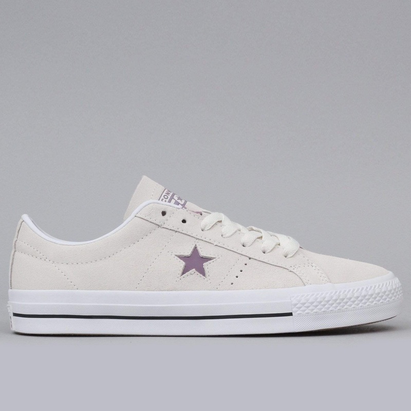 Converse One Star Pro OX Shoes Egret / Violet Dust / White UK6