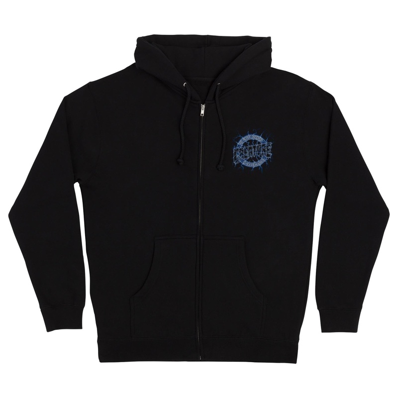 Finest Strike Mens Creature Zip Hoodie Black S