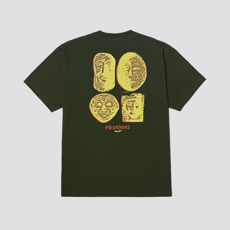 HUF Rhythms Shortsleeve T-Shirt Hunter Green Small