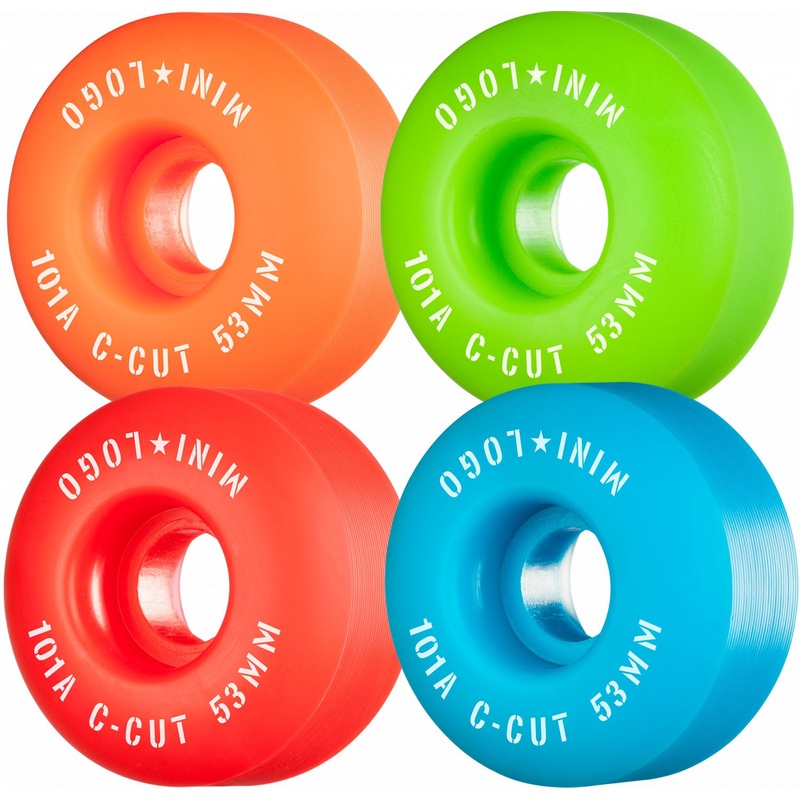 Mini Logo Skateboard C-cut Wheels Multi 53MM 101A 53mm