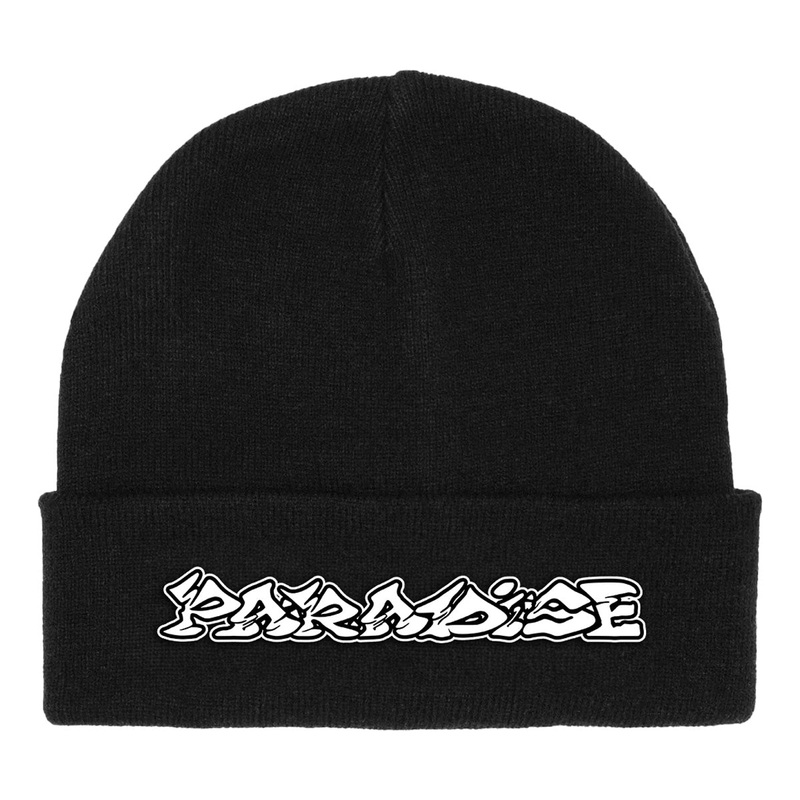 Paratopia Embroidered Beanie (Black) Black
