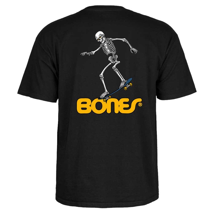 Powell Peralta Sk8board Skeleton Short Sleeve T-Shirt Black Small Black