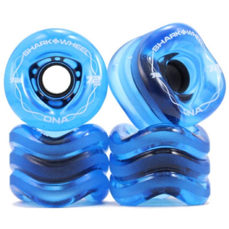 Shark Wheel DNA Sapphire Blue Longboard Wheels 72MM 78A 72mm