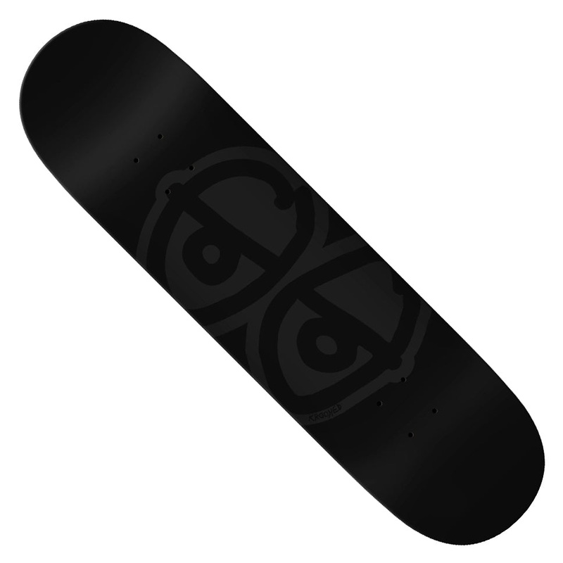 Krooked Dipped Black Team Eyes Deck Dipped Black 8.5 x 31.85 WB:14.25
