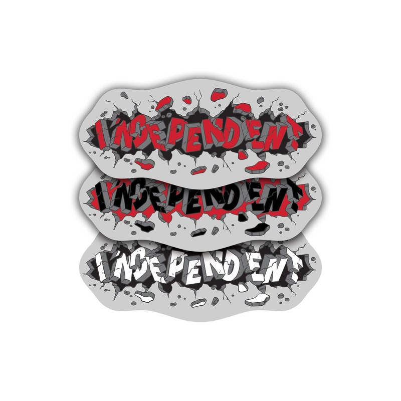 Outbreak 6in Independent Stickers (25 Pack) Assorted Color 6 in