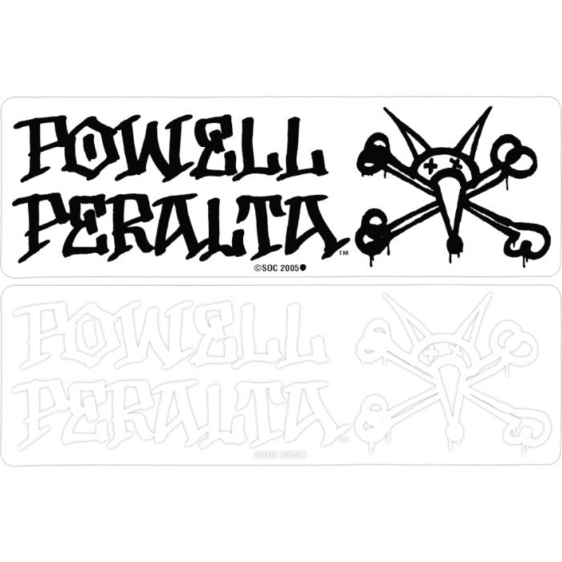 Powell Peralta Skateboards “Rat bones” Sticker Black/XL