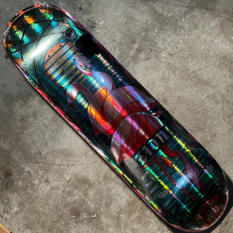 REAL Skateboards – Zion Wright Holographic Cathedral Easy Rider Deck – 8.38″