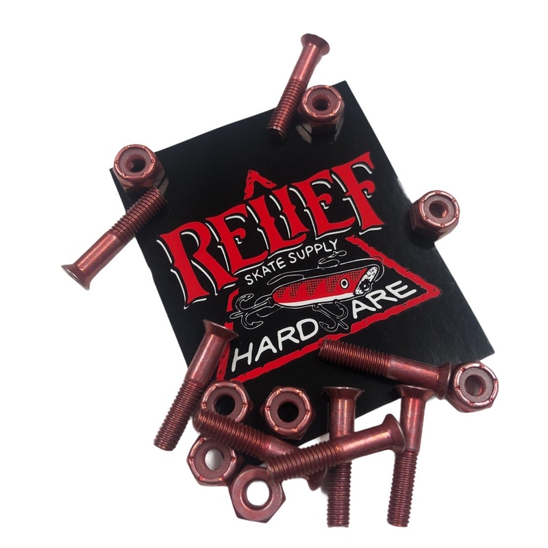 RELIEF 1″ HARDWARE PHILLIPS RED 1 Red