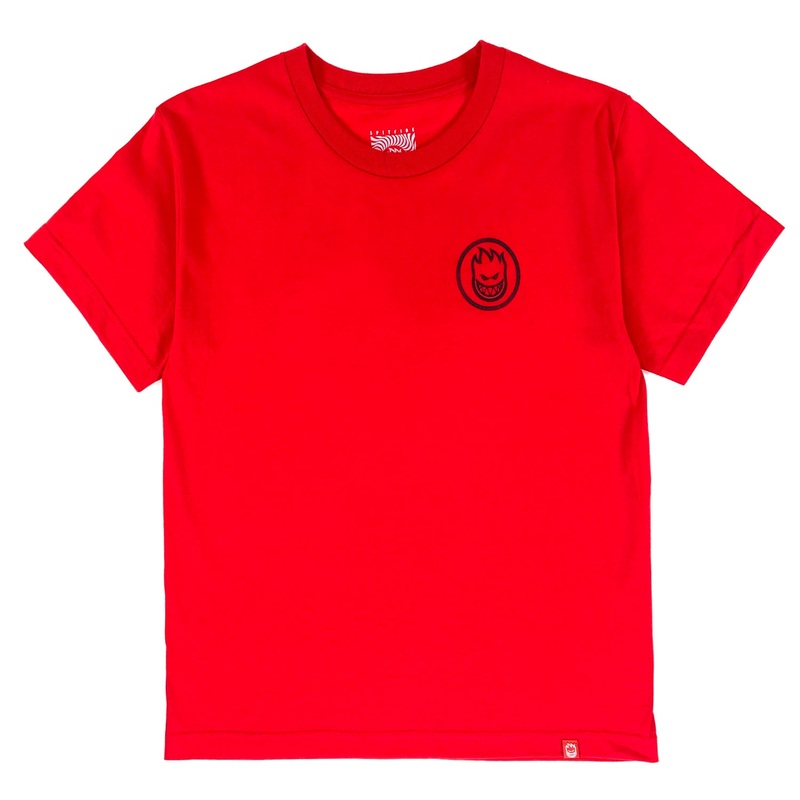 Spitfire – Classic Swirl – Youth T-Shirt – Red Kids S