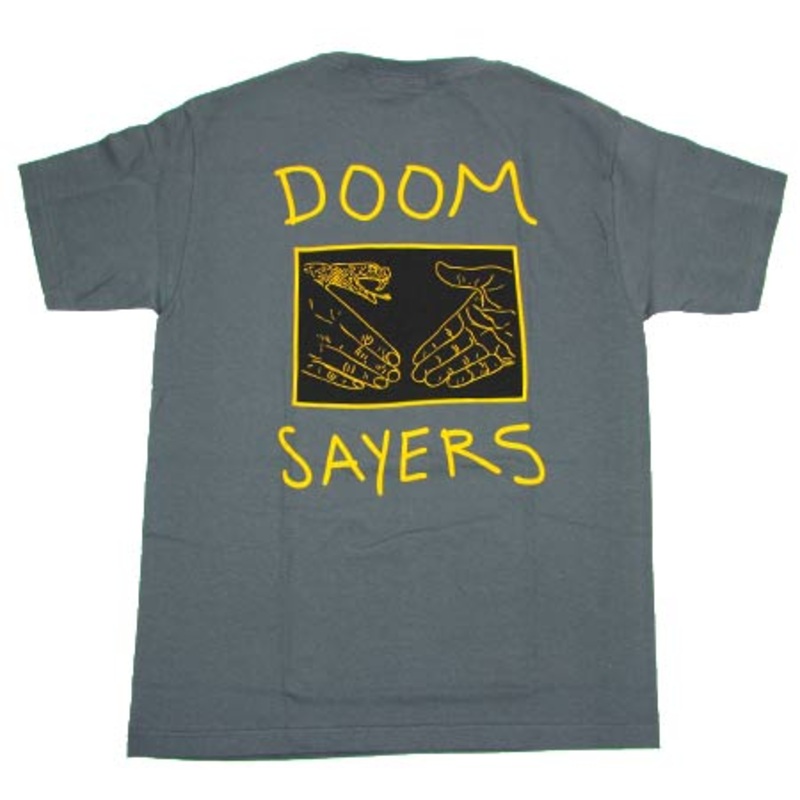 Doom Sayers Snake Shake Pocket T Shirt Charcoal Small