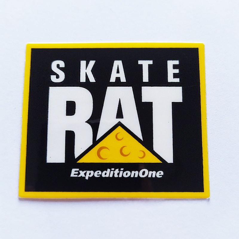 Expedition One Skateboard Sticker – “Skate Rat”
