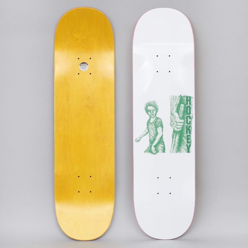Hockey 8.38 Battery Skateboard Deck White