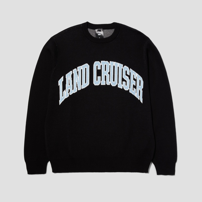 HUF x Land Cruiser Parts & Service Crew Black Small