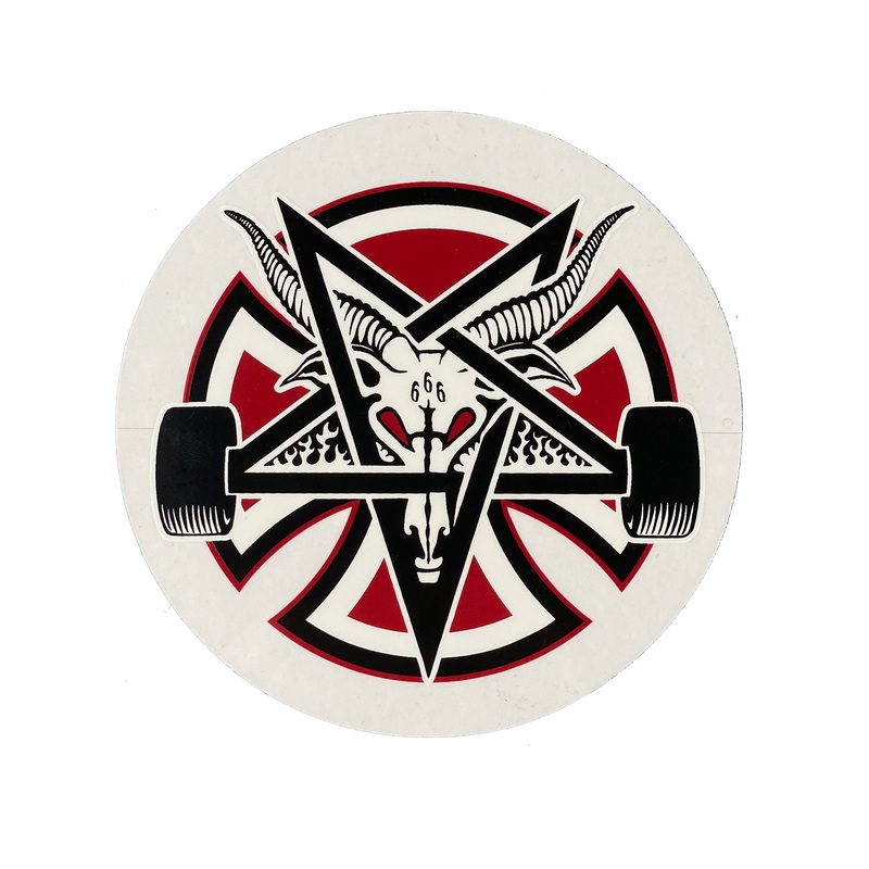 Independent Thrasher Pentagram Cross – Red / Black