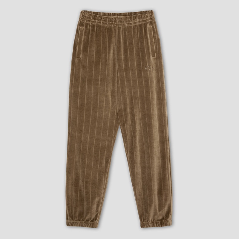 Polar Stripe Velour Sweatpants Beech X-Small