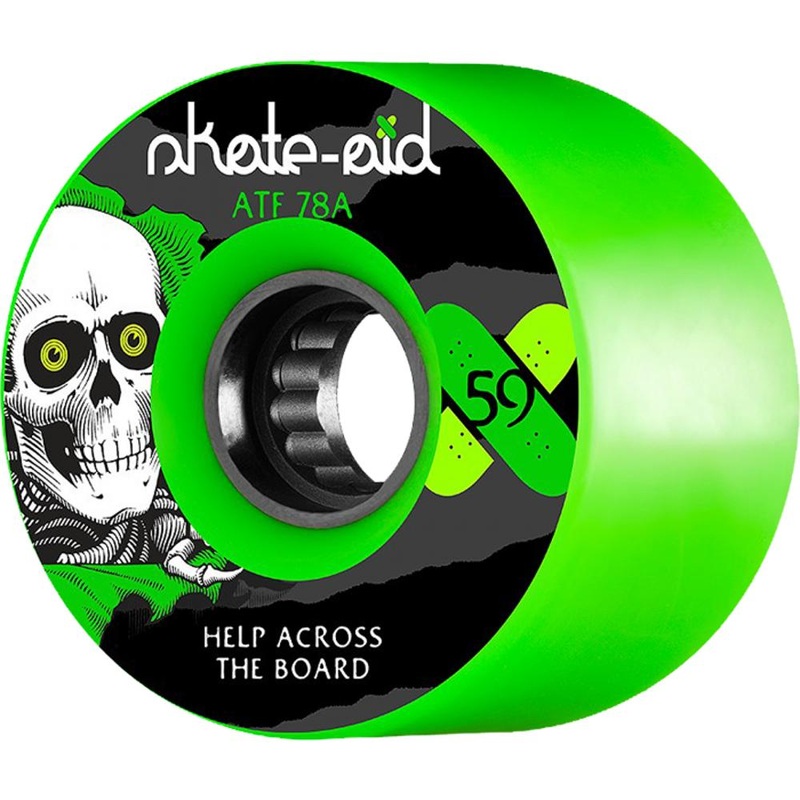 Powell Peralta ATF Aid Ripper 59mm Green Skateboard Wheels
