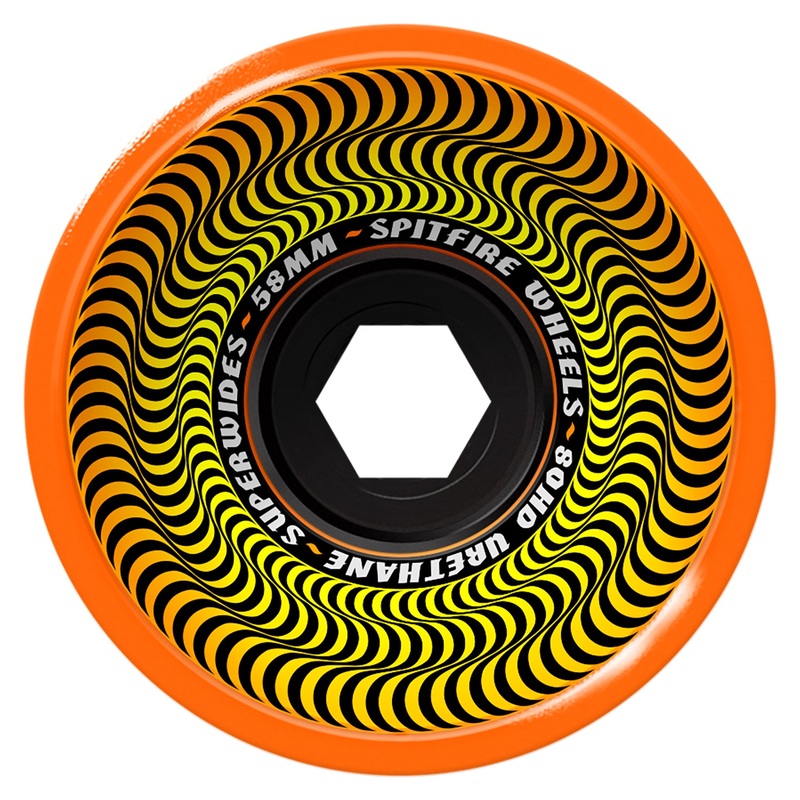 Spitfire 80HD Superwides Wheels Orange 58mm 58mm