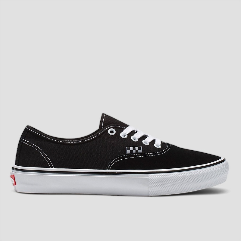 Vans Skate Authentic Shoes Black / White UK5