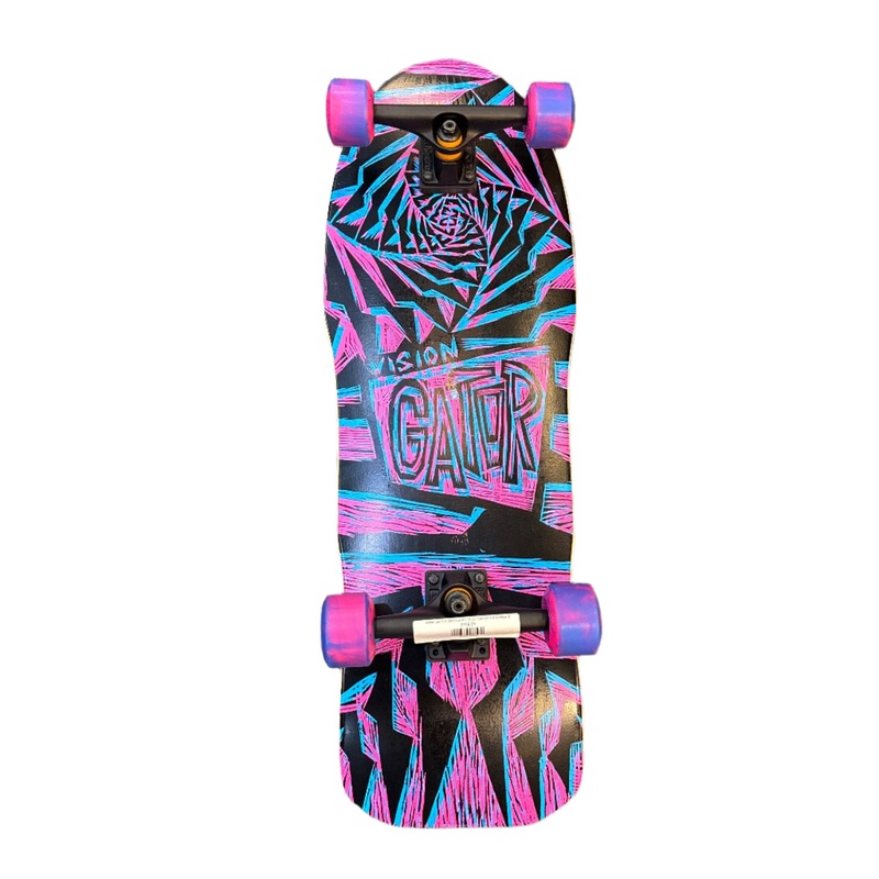 Vision Gator II Woodcut Art 10.25″ Complete Skateboard