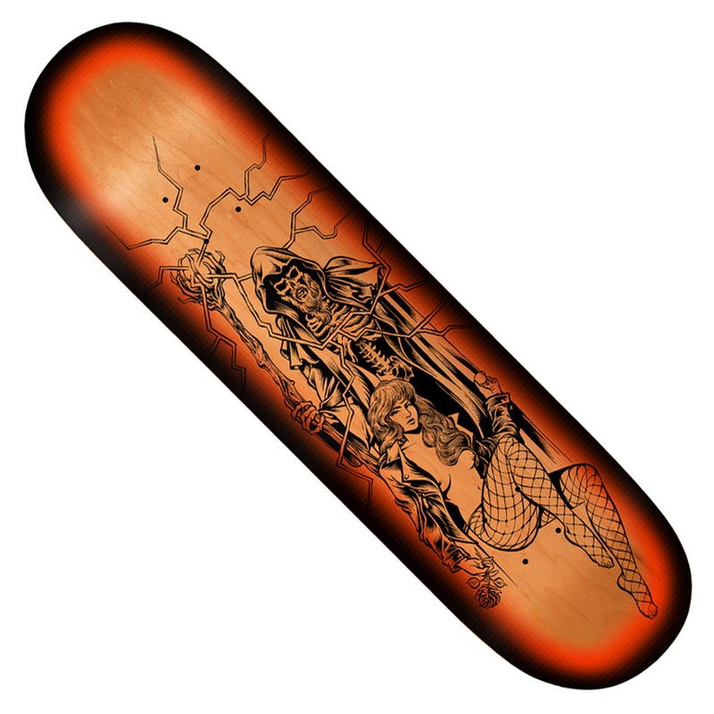 Deathwish Jon Dickson Red Dawn Deck Multicolor 8.25 x 31.5 WB:14.25