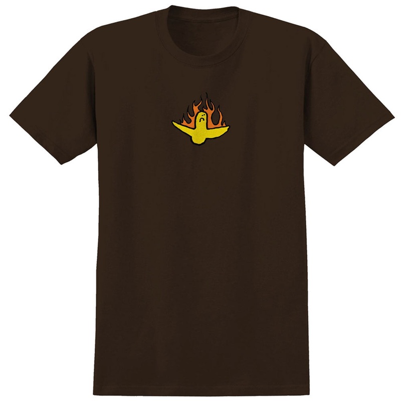Fire Bird Dark Brown Multi Krooked Tee SM
